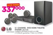 LG 5.1 Channel DVD Home Theatre System DH-3140