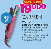 Carmen Wet Dry Straightener 1238