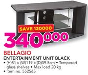 Bellagio Entertainment Unit Black 51x119x39.5cm