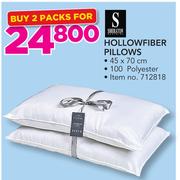 Sheraton Hollowfiber Pillows 45x70cm-For 2 Packs