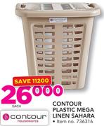 Contour Houseware Plastic Mega Linen Sahara