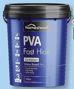 Homestead 20Ltr Fast Hide Matt PVC Cream