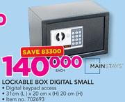 Mainstays Lockable Box Digital Small