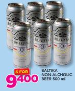 Baltika Non-Alcholic Beer-6x500ml