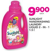 Sunlight Handwashing Laundry Liquid 2 In 1-1.5Ltr