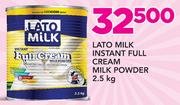 Lato Milk Instant Full Cream Milk Powder-2.5Kg