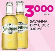 Savanna Dry Cider-330ml Each