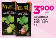 Assorted Pick And Peel Juice-1Ltr Each