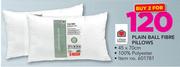 Always Home Plain Ball Fibre Pillows-For 2