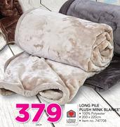 Always Home Long Pile Plush Mink Blanket-Each