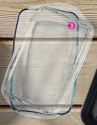 Borcam 3.8Ltr Rectangular Glass Oven Tray