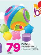 Babygro Puzzle Shapes Ball-Each