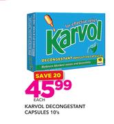 Karvol Decongestant Capsule 10's