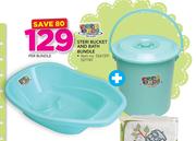 Baby Care Steri Bucket And Bath Bundle-Per Bundle