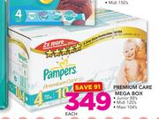 Pampers Premium Care Mega Box (Junior 88's/Midi 120's/Maxi 104's Pack)-Each