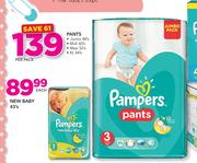 Pampers Pants (Junior 48's/Midi 60's/Maxi 52's/XL 44's Pack-Per Pack