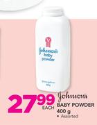 Johnson's Baby Powder-400gm
