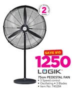 Logik 75cm Pedestal Fan