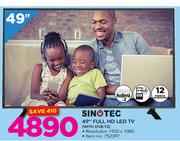 Sinotec 49" Full HD LED TV WITH DVB-T2
