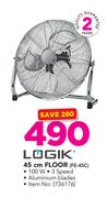 Logik 45cm Floor Fan FE-45C