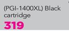 Canon Inkjet Cartridges Black PGI-1400XL 