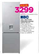 KIC 336Ltr Bottom Freezer/Fridge KBF634 1ME WT With Water Dispenser