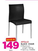 Apollo Black Chair