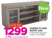 Carter TV Unit Rustic Oak