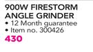 Black & Decker 900W Firestorm Angle Grinder