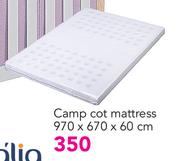 Campcot Mattress-970 x 670 x 60cm