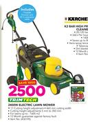 Trimtech 2400W Electric Lawnmower With Includes TT650W Trimmer & 25m Extension Cable