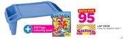 Sunny Lap Desk With Plus 240 Page Colouring Book