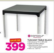 Contour Tuscany Table Black