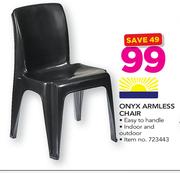 Onyx Armless Chair