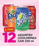 Assorted Cooldrinks Can-2 x 330ml