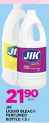 Jik Liquid Bleach Perfumed Bottle-1.5Ltr Each
