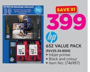 HP 652 Value Pack F6V25-24-8008