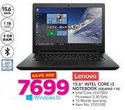 Lenovo 15.6" Intel Core i3 Notebook IDEAPAD 110