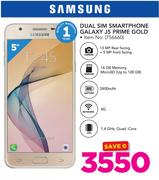 Samsung Dual Sim Smartphone Galaxy J5 Prime Gold