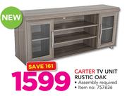 Carter TV Unit Rustic Oak