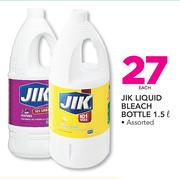 Jik Liquid Bleach Bottle-1.5Ltr Each