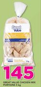 Great Value Chicken Mix Portions-5Kg