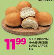 Blue Ribbon Hamburger Buns Large-6's