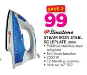 Binatone Steam Iron Steel Soleplate 2006