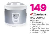 Binatone 1.5Ltr Rice Cooker RCD-1503