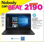 HP 15.6" Intel Celeron Notebook 15-AY032