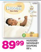 Huggies Newbaby Diapers-88's