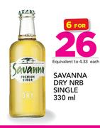 Savanna Dry NRB Single-6 x 330ml