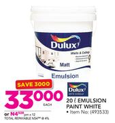 Dulux Emulsion Paint White-20Ltr