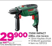 Bosch 750W Impact Drill PSB 750RCE
